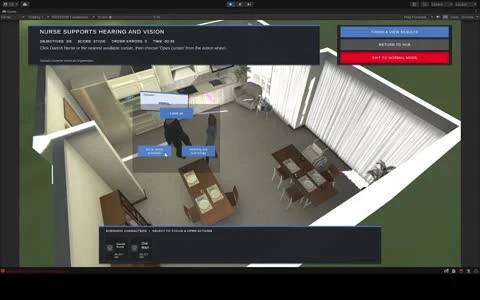 AI Scenario Builder in a 3D environment